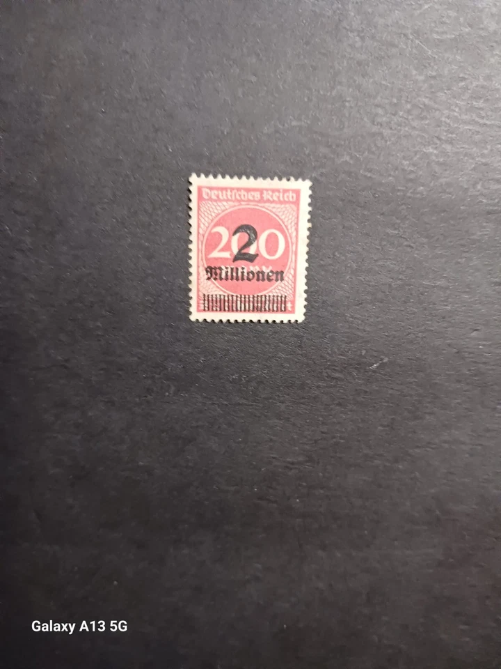 1920s Deutsches Reich German Empire 2 M Over 200 Watermark Quatrefoils - Image 3 of 3