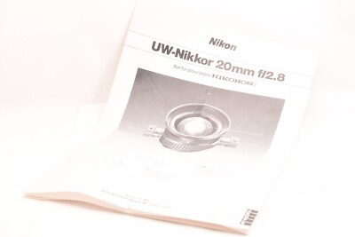 Nikon UW-Nikkor 20mm F2.8 lens for Nikonos camera NIKONOS-V