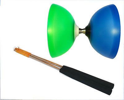 HENRYS VISION FREE HUB DIABOLO BLUE GREEN FREEHUB Diabolo + Henrys Aluminium Sticks 325