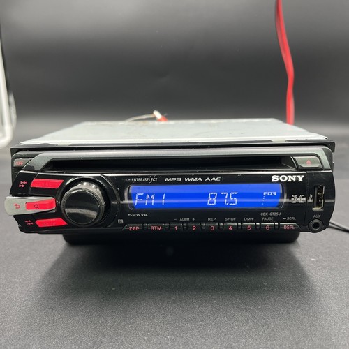 SONY XPLODE CDX-GT35U W/Wiring Harness (Detachable Face) CD Player