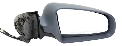 Fits 02-08 AD A4 POWER MIRROR PAINT TO MATCH GRAY W/HEAT-MANUAL FOLDING W/O RH