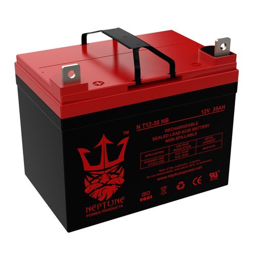 12V 35Ah U1 Deep Cycle AGM Solar Battery Replaces 33Ah, 34Ah, 36Ah - 2 Pack - Picture 4 of 9