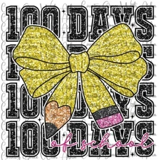 Sublimation Print Transfer 100 Day School Ready to Press Paper Ink Heat Transfer