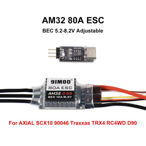 AM32 Brushless ESC 40A 30A Electronic Speed Controller for 1:24 RC Crawler Car - Picture 22 of 29