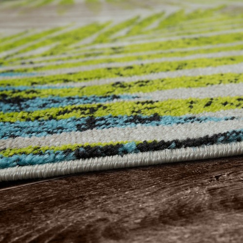 Wohnzimmer Teppich Kurzflor Karos Geometrisches Design Abstraktes Design - Bild 11 von 136