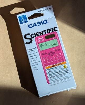 New Casio 2nd Ed Scientific Calculator FX-300ES Plus-PK Algebra Geo Trig Statist