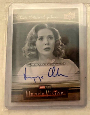 2022 UPPER DECK WANDAVISION ELIZABETH OLSEN CLASSIC SITCOM SIGNATURES AUTOGRAPH