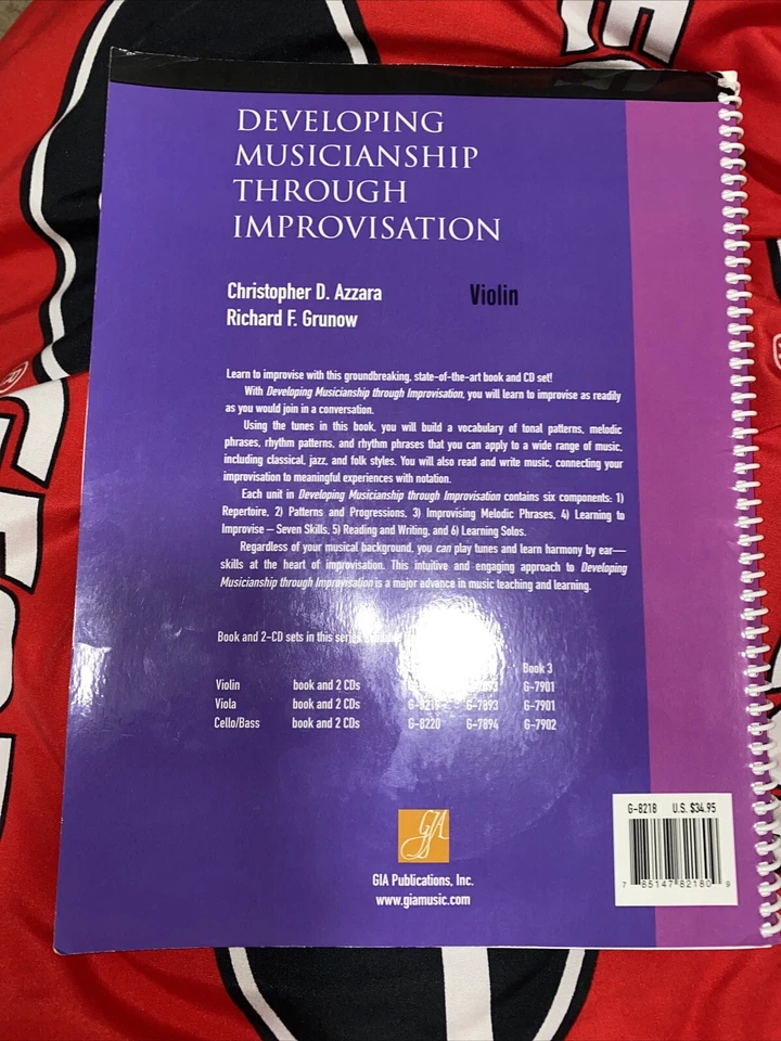 Developing Musicianship Through Improvisation Violin 1 Azzara Grunow With CDs - Image 2 of 3