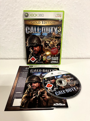Call of Duty 3 - Gold Edition (Microsoft Xbox 360, 2007)