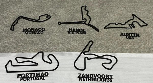 Maqueta circuito F1 WTCR NASCAR personalizables
