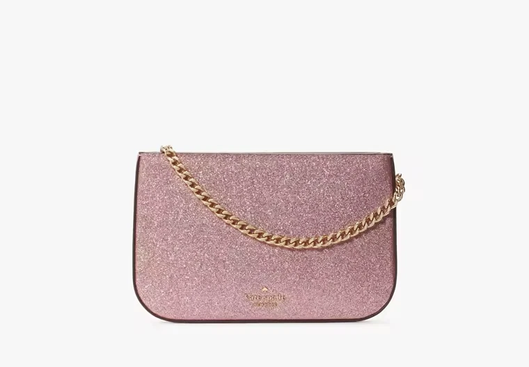Kate spade pink glitter crossbody clearance