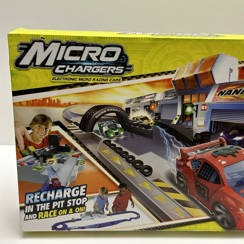 Micro Chargers Electronic Micro Racing Cars PRO RACING SYSTEM PIT STOP TRACK - Image 2 of 4
