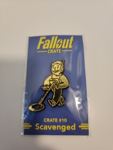 Fallout Loot Crate 10 Scavenged Pin Gold ~ New