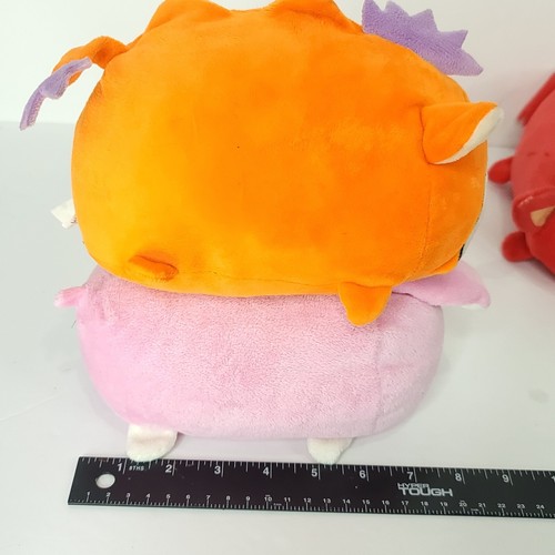 Lot of 3 Bun Bun Stacking Plush Animals Pink Pig bull Orang Pig bun! bun! - Picture 6 of 8