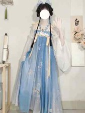 Women Elegant Chinese Vintage Sweet Dress Traditional Hanfu Party Dress Cosplay