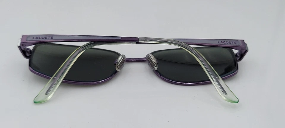 Lacoste LA12232 紫色长方形金属太阳镜仅框架 — 第 4/4 张图片