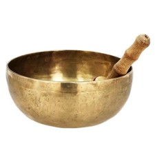 Singing Bowl Handmade In Brass with Wooden Stick Meditation Bowl Music Therapy