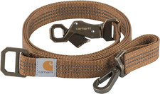 Dog Leash Brown Brushed Brass Durable nylon webbing with Duck canvas Weave Large