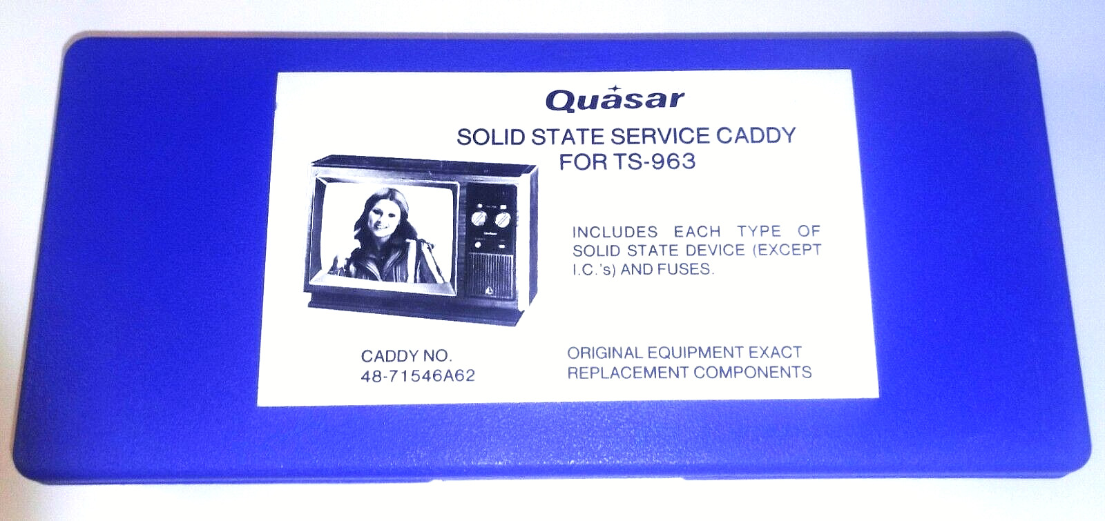 QUASAR SOLID STATE SERVICE CADDY FOR TS-963 CADDY NO. 48-71546A62 UNUSED