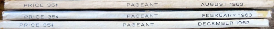 PAGEANT Magazine - Three (3) Vintage Issues from Dec 1962, Feb 1963, Aug 1963 - Imagem 2 de 4