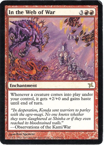 (2X) In the Web of War Betrayers of Kamigawa – MTG Magic the Gathering Card - Picture 2 of 4