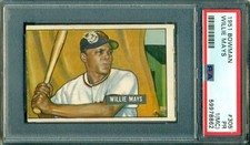 Willie Mays 1951 Bowman Rookie ** PSA 1 (mc) ** Baseball Legend / Icon