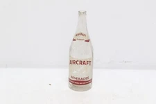 VINTAGE  AIRCRAFT SPARKLING BEVERAGES SODA BOTTLE GLASS RARE