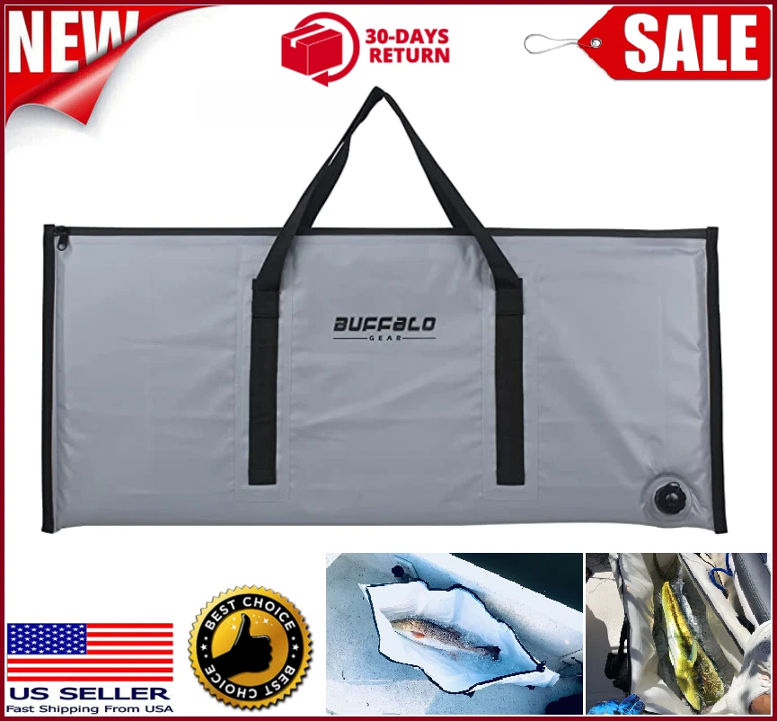 Fish Cooler Bag 40x18 Inch, Lightweight Heat-Sealed Portable