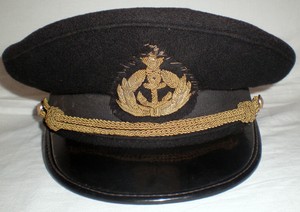 vintage navy hat
