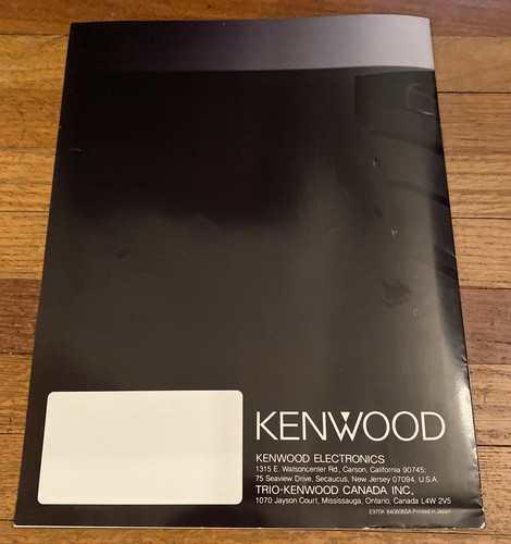 KENWOOD HIGH DENSITY COMPONENTS ORIGINAL PROMOTIONAL PRODUCT BROCHURE AD M017y - Picture 10 of 10