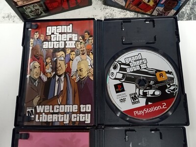 PS2 Grand Theft Auto III and Vice City Rockstar double pack with