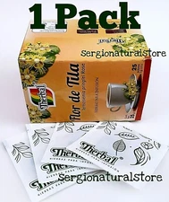 TE DE TILA LINDEN FLOWERS TEA 25 BAGS 0.03 oz Brand Therbal Made in Mexico