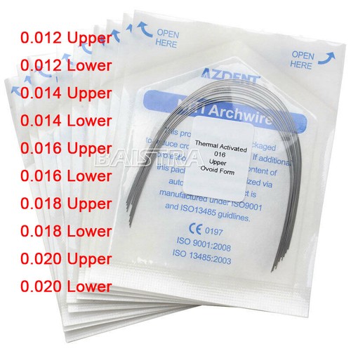 10x Dental Orthodontic Heat Thermal Activated Niti Round Arch Wires All