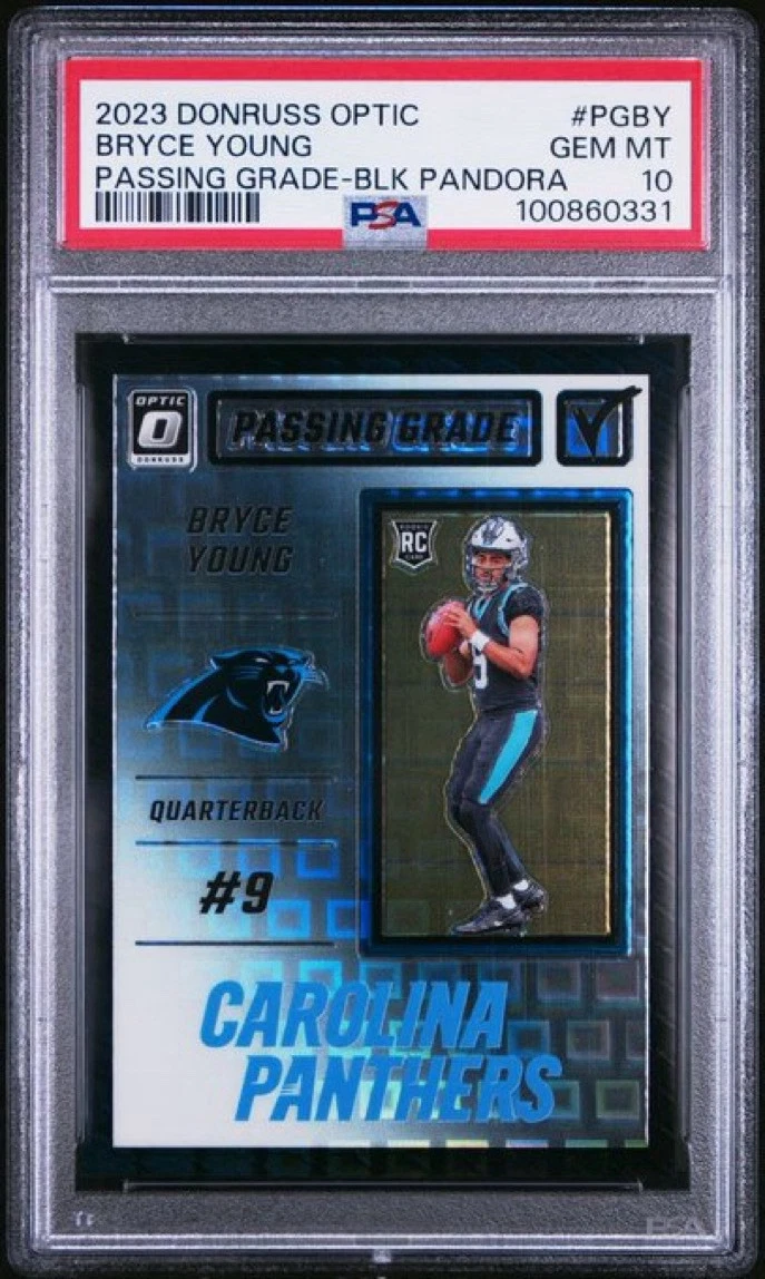 Bryce Young Panini Donruss Optic Passing Grade #PGBY Black Pandora