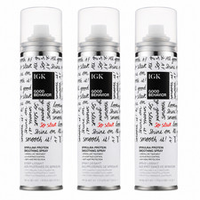 IGK Good Behavior Spirulina Protein Smoothing Spray 5.6 oz 186ml Pack of 3