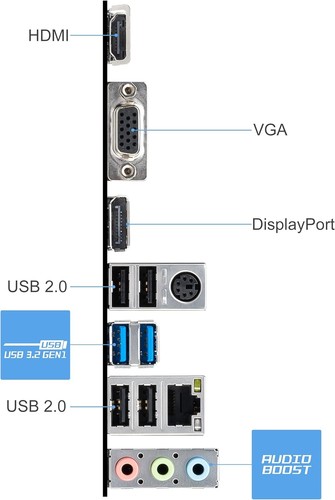MSI PRO H610M-G DDR4 Motherboard, Micro-ATX - Supports Intel 12th Gen Core Proce - Picture 3 of 7