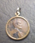 One (1) Cent 1953 Coin U.S.A. Wheat Penny Pendant (A Penny For Your Thoughts)
