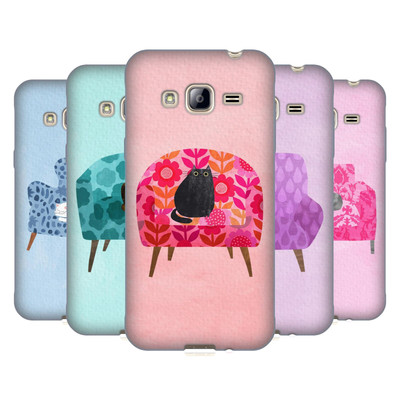 OFFIZIELLE PLANET CAT ARMLEHNSTUHL SOFT GEL HANDYHÜLLE FÜR SAMSUNG HANDYS 3