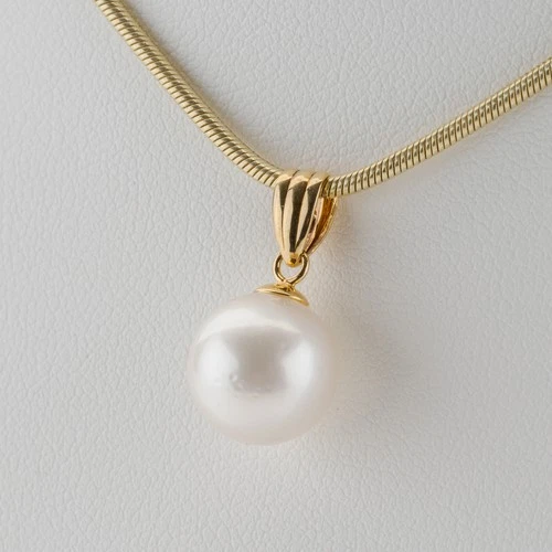 10.5 mm Pearl Pendant in 14K Yellow Gold