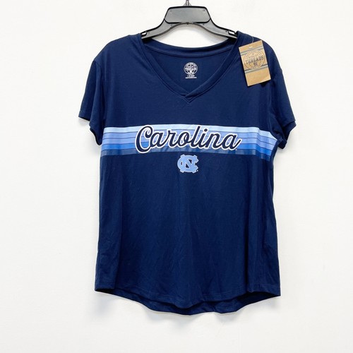 NCAA North Carolina Tar Heels Women's V-Neck T-Shirt Blue Size Medium