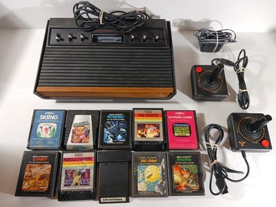 Atari 2600 6 Switch Console Bundle Fully Tested Two Great Controllers 10 Games
