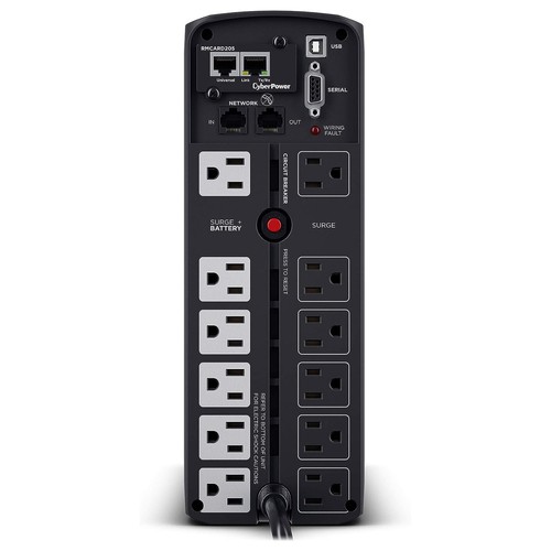 CyberPower CP1500PFCLCD-R 1500 VA / 1000W PFC Sinewave Certified UPS Odnowiony - Zdjęcie 4 z 9