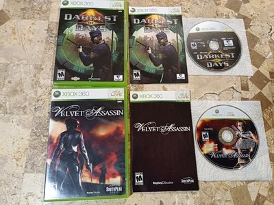 DARKEST OF DAYS + VELVET ASSASSIN  Xbox 360 Lot  Complete Nice Shape Exclusives