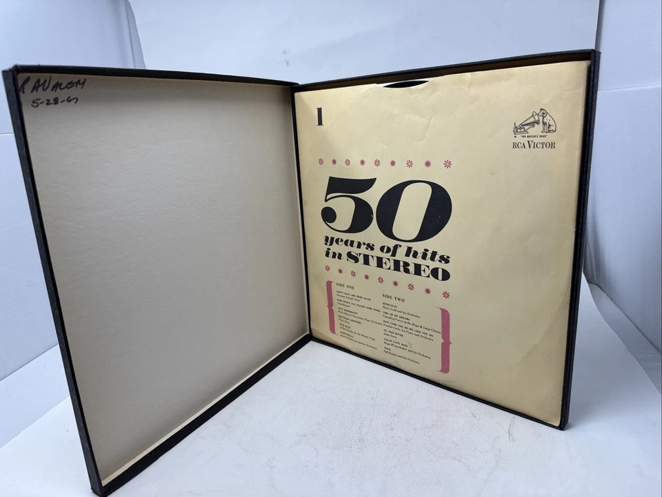 50 Years Of Hits In Stereo 5xLP Vinyl Box Set 1965 VERY GOOD - Image 3 of 4