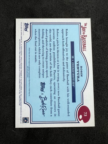 Robin Ventura /75 Green 🔥 2025 Bob Ross x Topps - Picture 2 of 2