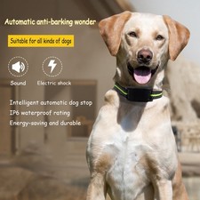 Dog Collar Anti Bark Pet Electric Training Collar Auto Stop Barking Obedience