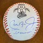 Cal Ripken Jr. Ironman Signed Autographed Commemorative Logo Baseball JSA COA