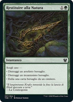 MTG Magic THB Theros Beyond Death - 1x DEU NM 197 C Return to the Nature