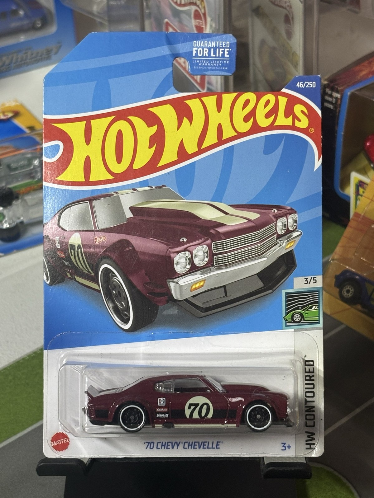 Hot Wheels 2022 '70 Chevy Chevelle HW Contoured 3/5 46/250 Maroon