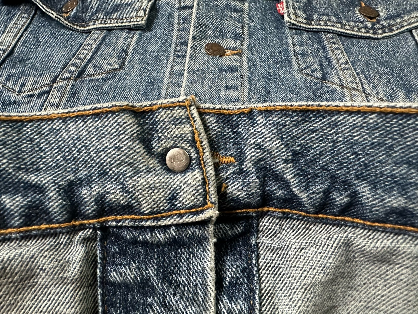 Levis Men’s Denim Trucker Jean Jacket 70598 4891 Size Large Made In The USA Vtg